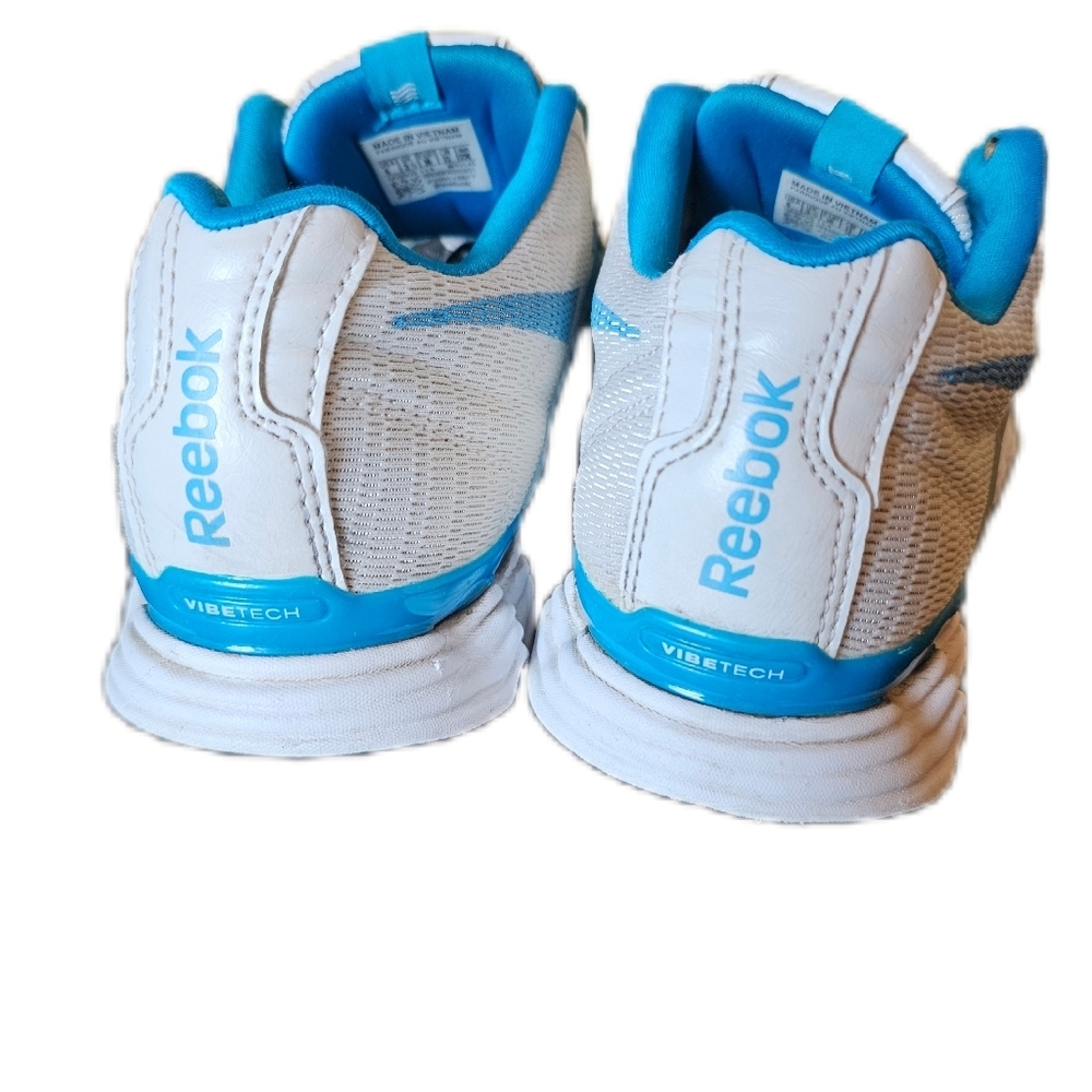 REEBOK VIBETECH Womens Running Training‎ Shoes Size 6 White/Blue - Picture 3 of 8